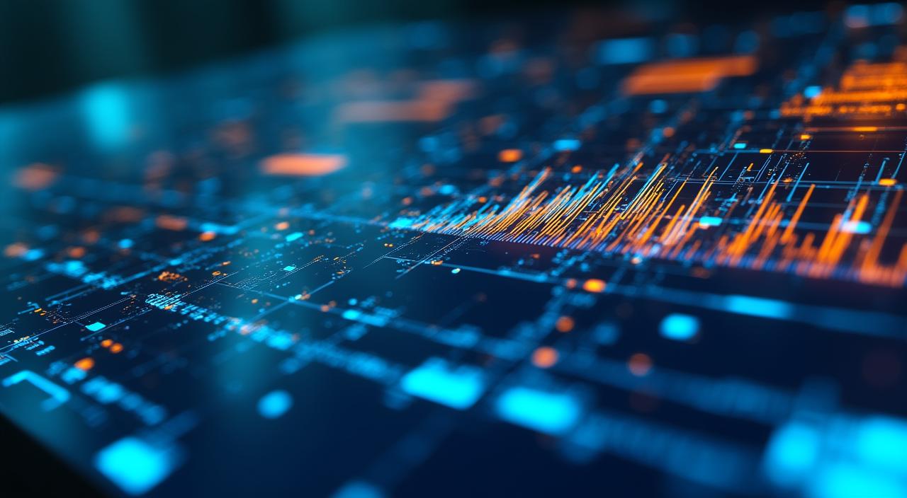 Modern analytical dashboard showing automated data flows